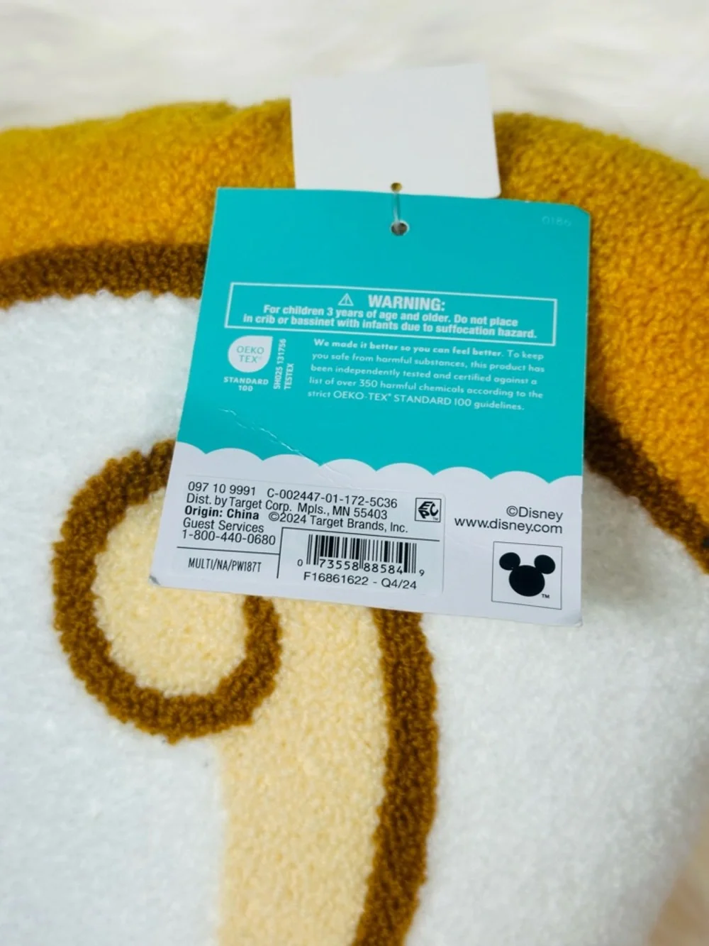 Princess Belle Sidekick Chip Kids' Pillow Buddy Disney collection pillow fort